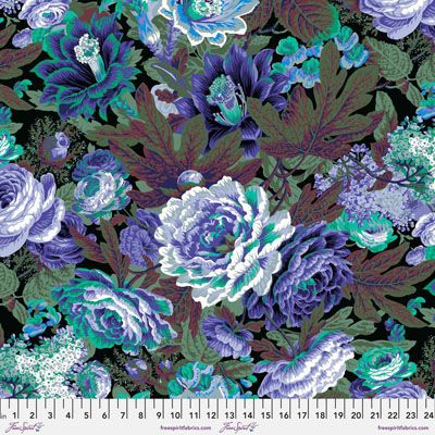 Kaffe Fassett Collective Fabric Floral Burst Purple (per 1/4 metre)