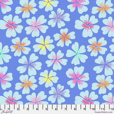 Kaffe Fassett Collective Fabric: Petals Blue