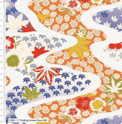 Serenity in Japan fabric: Trailing Leaves