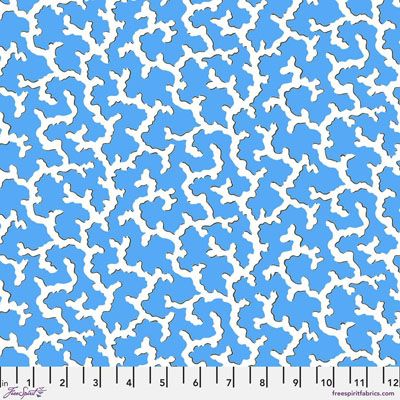 Kaffe Fassett Collective Fabric: Coral Blue