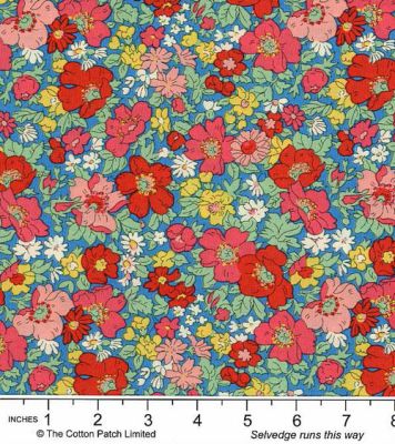 Liberty fabric: Cosmos Flower, Bright