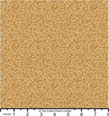 Cranbourne Chase fabric: Oak Leaves on Light Acorn