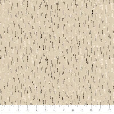 Petal Pusher Fabric: Arrows Sand (per 1/4 metre)