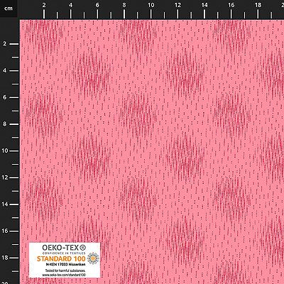 Quilters Coordinates fabric: Line Spot Salmon (per 1/4 metre)