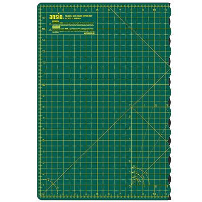 A2 Foldable Single Sided Rotary Cutting Mat Green