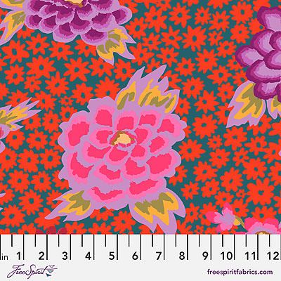 Kaffe Fassett Collective Fabric: Charlotte Red (per 1/4 metre)