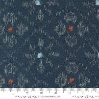 Indigo Blooming fabric: Asagao Midnight