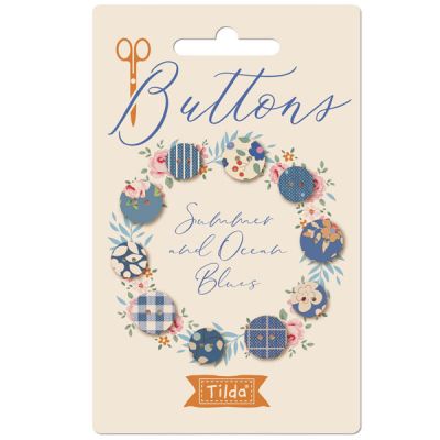 Tilda Creating Memories Buttons: Summer and Ocean Blues