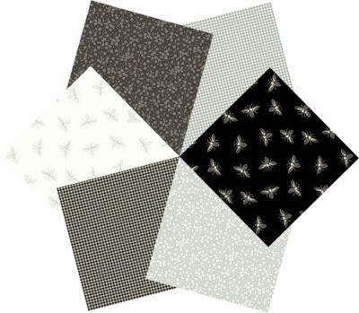 Petite Bees Neutral Fat Quarter Bundle