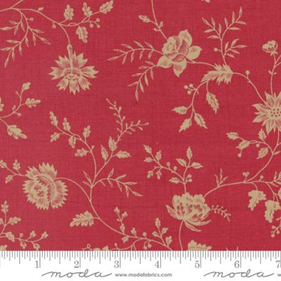 Rouenneries Trois fabric: Etonnante, Rouge