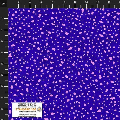 Quilters Coordinates fabric: Drops Purple (per 1/4 metre)