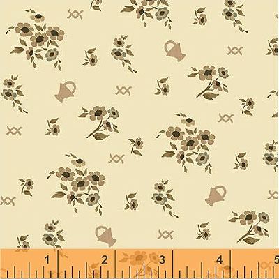 French Armoire fabric: Blooms in my Basket Off White (per 1/4 metre)