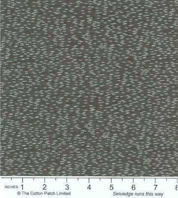 Classic Coordinates Fabric: Dash on Charcoal (per 1/4 metre)