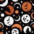 Halloween fabrics: Scaredy Cat, Moons