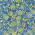 Island Batiks fabric: Flower Vine Cool Waters (per 1/4 metre)