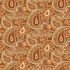 Luxe fabric: Paisley Rust (per 1/4 metre)