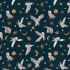 Forest Fable Fabric: Midnight Owls Navy (per 1/4 metre)