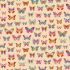 Luxe fabric: Butterflies Cream (per 1/4 metre)