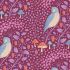 Tilda Hibernation fabric: Sleepybird Mulberry (per 1/4 metre)