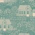 Tilda My Neighbourhood Teal Fabric (per 1/4 metre)