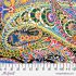 Kaffe Fassett Collective: Paisley Jungle Contrast (per 1/4 metre)