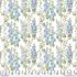 Sanderson Southwold Blue Fabric: Hollyhocks