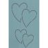 Quilt Stencil  4 Inch Two Hearts