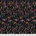 Migration Fabric: Monarch Stripe Black (per 1/4 metre)