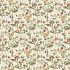 Wild Harvest fabric: Fungi and Leaves, White