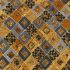 Gustav Klimt fabric: Grey Patchwork Diamonds