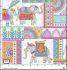 Elephant Cavalcade fabrics: Elephant Patchwork