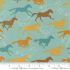 Ponderosa Fabric: Wild Horses Silhouettes Light Denim