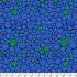 Kaffe Fassett Collective: Button Mosaic Blue (per 1/4 metre)