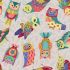 Owl Prowl Fabric: Tossed Owls Grey (per 1/4 metre)