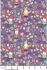 Spring Treats Fabric: Bunnies and Gnomes Purple (per 1/4 metre)