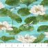 Tranquil Waters fabrics: Lily Flowers, Light