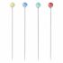 Clover Marbled Glass Head Pins