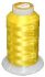 InvisaFil Thread: 100wt 2 ply Polyester 2500m Spool Daffodil Yellow