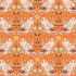 Animal Magic fabric: Owls Tangerine (per 1/4 metre)