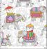 Elephant Cavalcade fabrics: Royal Elephants