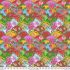 Temple Garden fabric: Floral Fans Multi (per 1/4 metre)