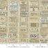 Junk Journal fabric: Ticket Parchment (per 1/4 metre)