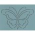 Quilt Stencil  2.5 Inch Butterfly