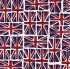 Union Jacks  Poly Cotton (per 1/4 metre)