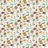 Pirates fabric: Icons Cream (per 1/4 metre)