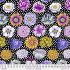 Kaffe Fassett Collective: Big Blooms Black (per 1/4 metre)