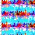 Dogs in the City fabric: Urban Cityscape Turquoise (per 1/4 metre)