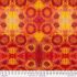 Sue Penn Happy Blooms fabric: Sunburst Flame (per 1/4 metre)