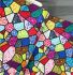 Beautiful Backing: Stained Glass Multi (per 1/4 metre)