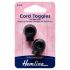 Hemline Black Cord Toggles